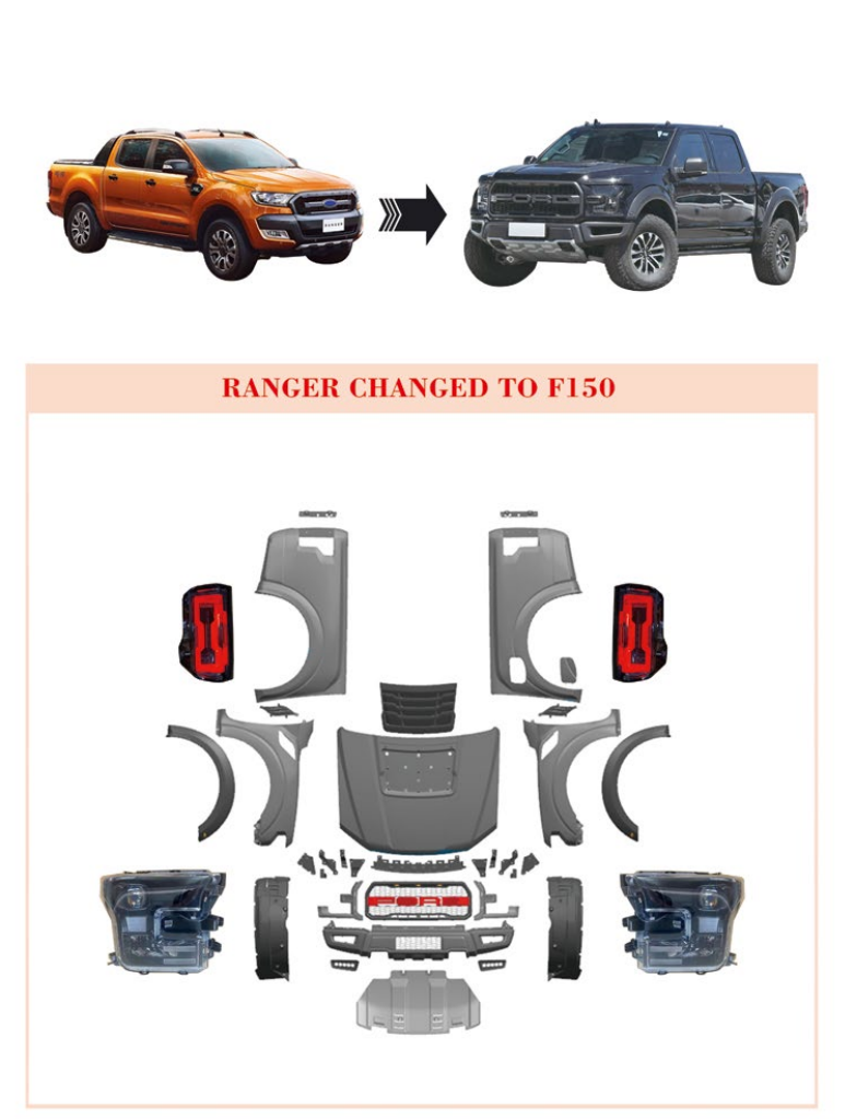 Ranger Verander Na F150 Body Kit