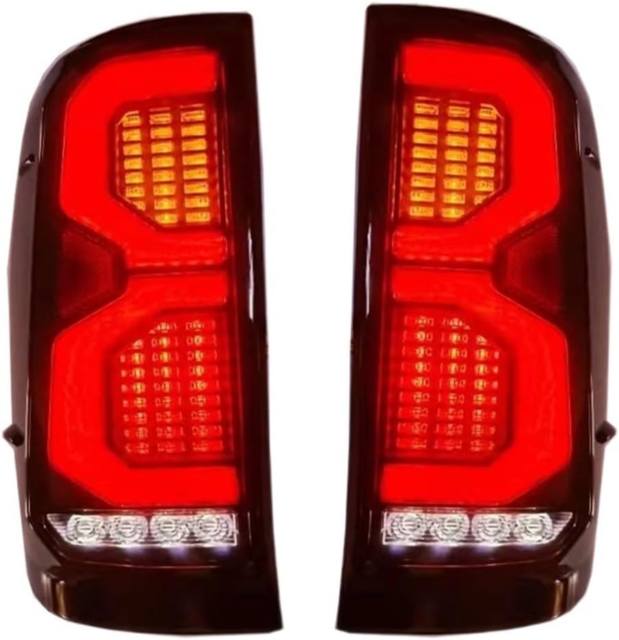 टोयोटा हिलक्स विगो 2012-2015 साठी मूव्हिंग लाइट इफेक्ट टेल लाइट्स