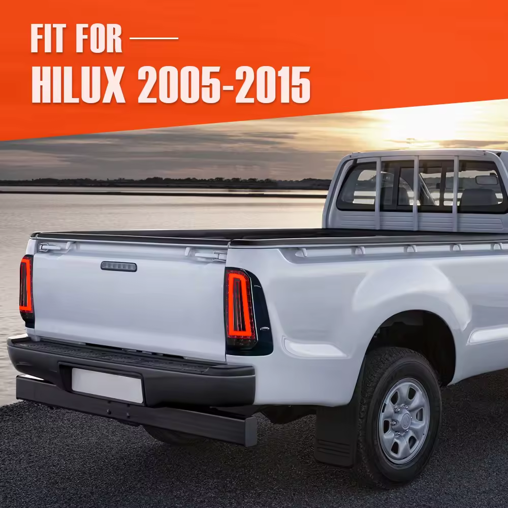  Full LED Tail Ru Lamp Taillight fun Toyota Hilux Vigo 2012-2015