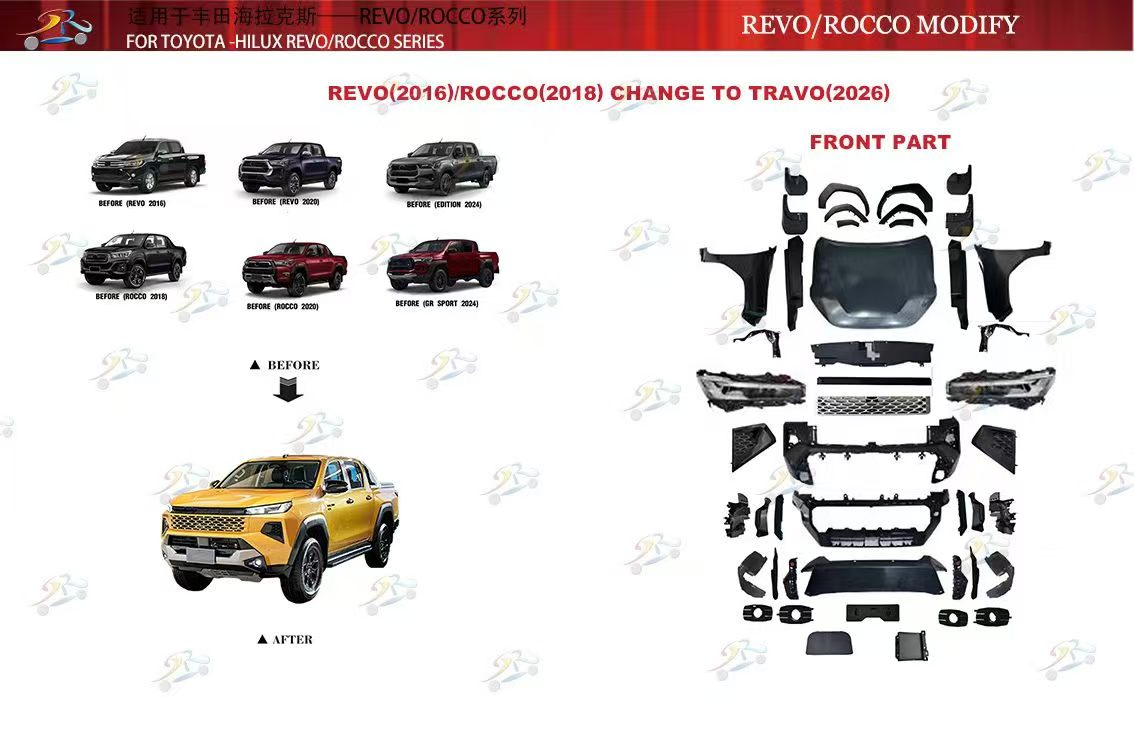 Revo (2016)/Rocco(2018) Change To Travo(2026) Corpus Kit