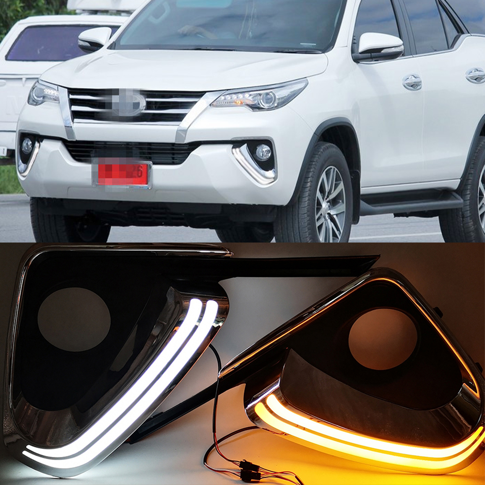 تویوتا فورچونر 2015 DRL اصلاح شده با نوارهای نور LED دوگانه